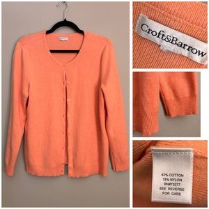 🔆 Croft & Barrow Women's Orange Sweater